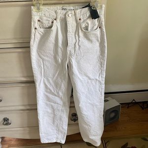 COPY - Zara The Bliss Straight white cream jeans